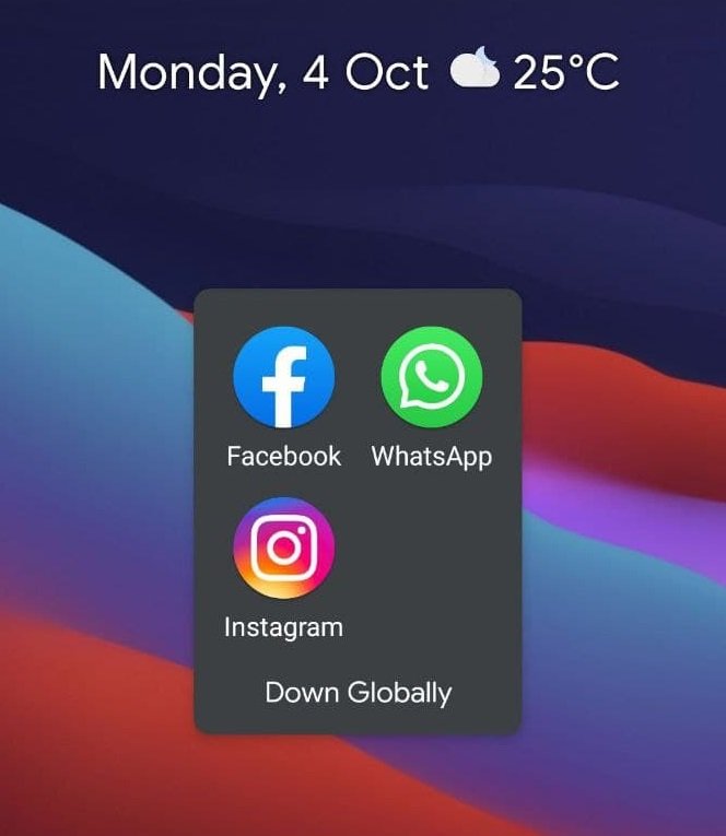 Instagram,Whatsapp and Facebook down globally