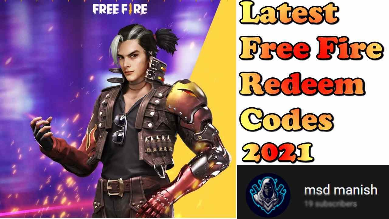free fire redeem codes 2021