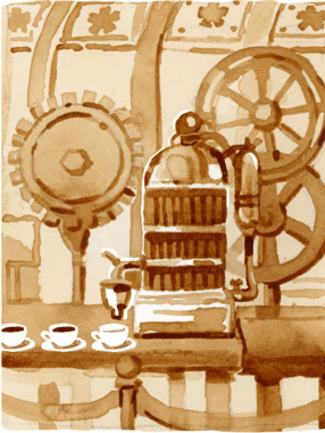 Angelo Moriondo Todays Google Doodle-Espresso machine Inventor